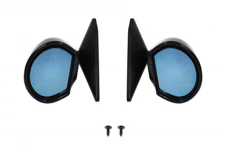 Lusterka Uniwersalne K-20 Black Manual Blue Glass
