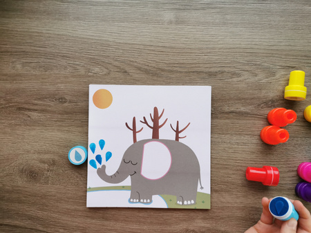 Mój pierwszy zestaw artystyczny Apli Kids - Stempelki