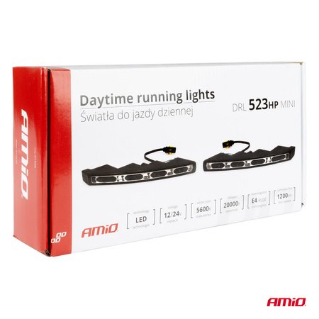 Światła do jazdy dziennej DRL 523HP mini AMIO-01526