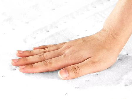 KOC ELEKTRYCZNY GRZEJĄCY 150 X 80 DUŻY MIĘKKI CIEPŁY BIAŁY Z PILOTEM JEDNOOSOBOWY Z TIMEREM