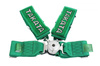 Pasy sportowe 4p 3" Green - Takata Replica harness