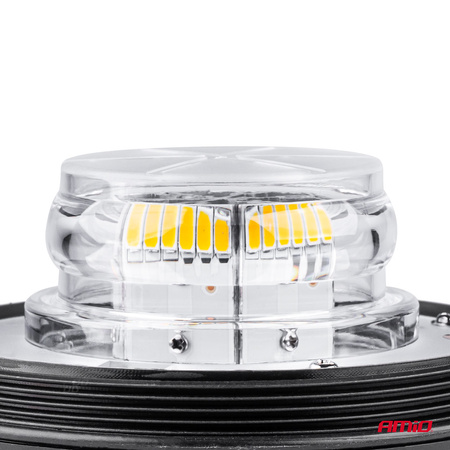 Lampa ostrzegawcza błyskowa kogut 36 LED śruby R65 R10 12V 24V W03b AMIO-02296