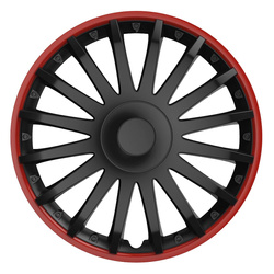 Kołpak samochodowy czarny Crystal 15" cali Black&Red (czarny z czerwon?
obwódk?
)