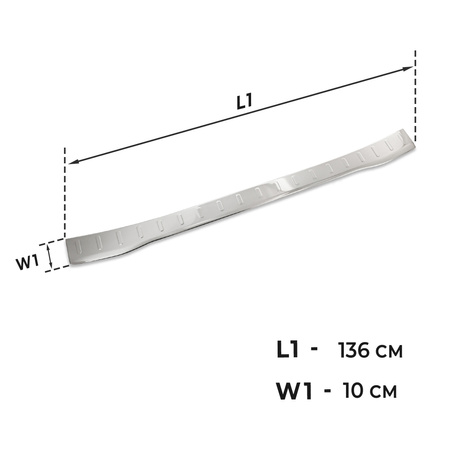 Listwa tylnego zderzaka Volkswagen Transporter T7 VAN VII 2025-