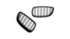 Grill sportowy podwójne żeberka Matt Black BMW 3 E92 E93 przed liftem 2005-2010