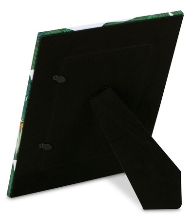 ZESTAW DWÓCH RAMEK NA ZDJĘCIA BUTELKOWA ZIELEŃ\TROPIKALNE LIŚCIE NOWOCZESNA REGULOWANA