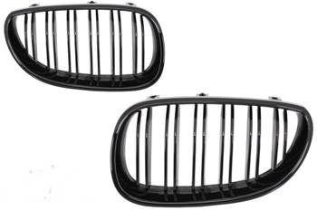 GRILL ( NERKI) BMW E60 E61 03-10 CZARNY POŁSYK