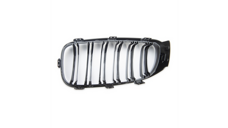 Grill sportowy podwójne żeberka Gloss Black  BMW 1 (F20, F21) Hatchback Facelift 2015-2019
