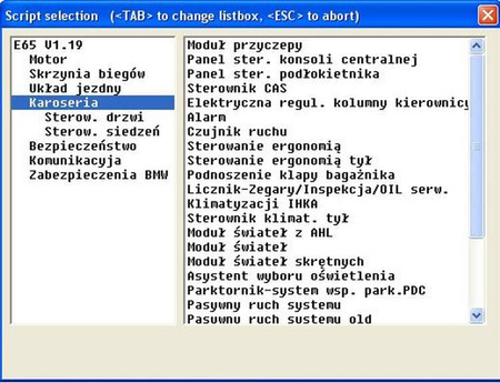 Skaner tester diagnostyczny interfejs BMW 2KL