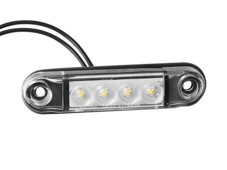 Lampa obrysowa typu SLIM 4x LED, 12/24V, biała