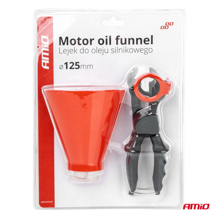 Lejek do oleju silnikowego z uchwytem AMIO-03278