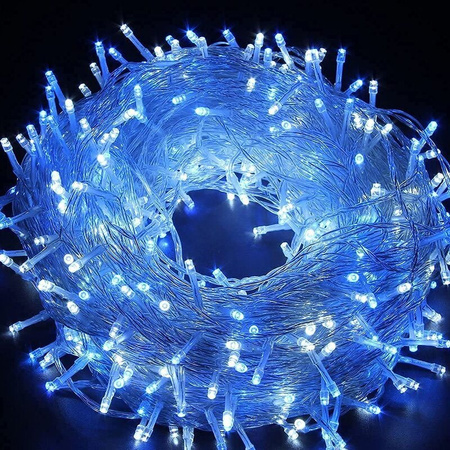 LAMPKI ZEWNĘTRZNE SOPLE 500 LED 20M KURTYNA GIRLANDA OŚWIETLENIE ŚWIĄTECZNE