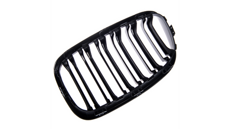 Grill sportowy podwójne żeberka Matt Black BMW 1 F20 F21 przed liftem 2011-2015