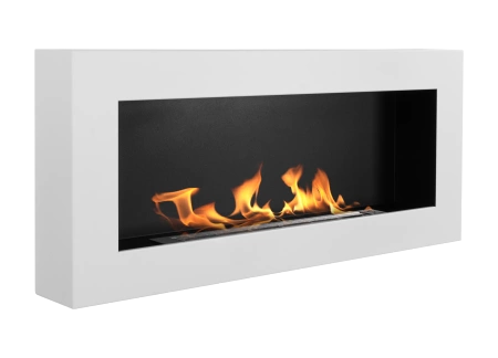 Biokominek wiszący 900x400 Box biały strukturalny mat