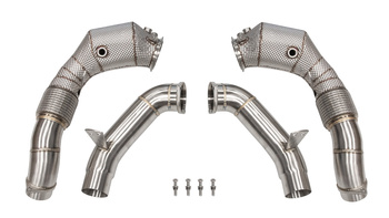 Downpipe BMW  M850I/XI G14 G15 G16/M550i G30 / M650i / M750i G11 G12 with OPF  N63 + Heat Shield