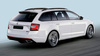 Nakładka na zderzak tylny.do SKODA OCTAVIA III RS KOMBI (czarna)