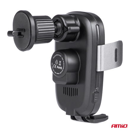 Uchwyt do samochodu na kratkę ładowarka indukcyjna 15W AMIO-03778