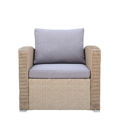 ZESTAW MEBLI OGRODOWYCH BARLETTA TECHNORATTAN TRWAŁY DUŻY NOWOCZESNY PODUSZKI STÓŁ DO OGRODU NA TARAS DLA 5 OSÓB