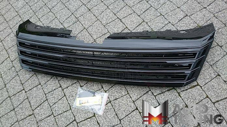 GRILL BEZ ZNACZKA VW PASSAT B7 11/10- CZARNY POŁYS