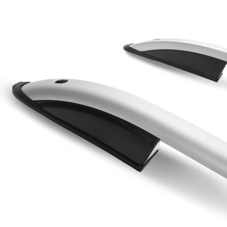 Relingi dachowe Volkswagen Caddy III 2K L1 | SWB 2010-2015 Srebrny SHORT