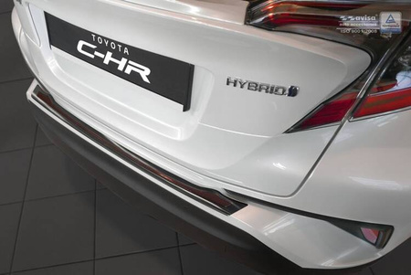 Nakładka na zderzak tylny do Toyota CH-R Carbon+Stal
