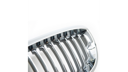 Grill sportowy pojedyncze żeberka All Chrome BMW 3 E46 Facelift 2003-2006