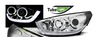 LAMPY HYUNDAI TUCSON IX35 10-13 LED TUBE CHROME