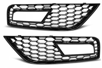 Grill ramki halogenów czarny Audi A4 B8 RS-STYLE 1