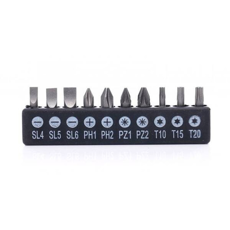 Zestaw uchwytów, adapterów i bitów 16el. KD10955