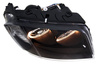 Reflektory lampy przednie Passat B5 FLDEPO  BLACK RINGI