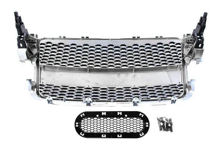 GRILL AUDI A5 8T RS-STYLE CHROME-BLACK (07-10) PDC