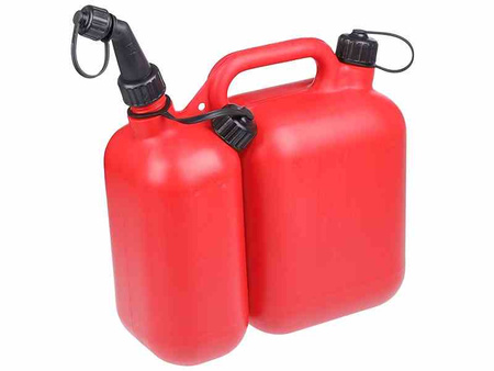 Kanister dwukomorowy na paliwo / olej, 5 + 2.5L