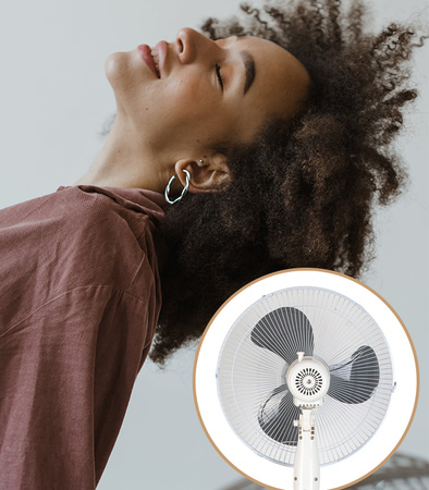 WENTYLATOR STOJĄCY WIATRAK PODŁOGOWY REGULOWANY DUŻY ELEKTRYCZNY 60W DO DOMU BIURA