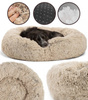 LEGOWISKO DLA PSA KOTA 80 CM DUŻE OKRĄGŁE PLUSZOWE MIĘKKIE POSŁANIE DLA ZWIERZĄT ROZMIAR L