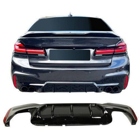 DYFUZOR BMW G30 G31 LOOK M5 21- LCI GLOSSY BLACK