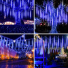 LAMPKI ZEWNĘTRZNE 288 LED METEORY 50CM SPADAJĄCY ŚNIEG SOPLE DESZCZ