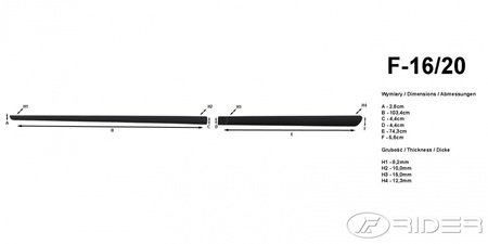 Mazda 6 2012- SD listwy boczne