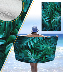 RĘCZNIK PLAŻOWY KĄPIELOWY 100 X 180 CM MIKROFIBRA DUŻY SZYBKOSCHNĄCY MIĘKKI KOLOROWY