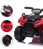 QUAD NA AKUMULATOR MOTOR TERENOWY LED MP3 USB KLAKSON