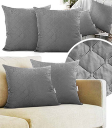 POSZEWKA DEKORACYJNA NA PODUSZKĘ AXEL 40 X 40 2 SZT OZDOBNA MIĘKKA MIKROFIBRA ZAMEK BŁYSKAWICZNY DO SYPALNI SALONU