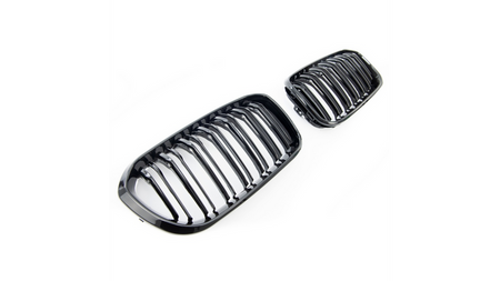 Grill sportowy podwójne żeberka Gloss Black  BMW 3 (F34) Gran Turismo 2013-2020