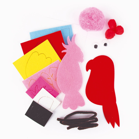 Zestaw kreatywny Craft Kit Apli Kids - Filcowe Ptaki