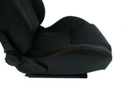 Fotel sportowy MONZA GRAND Carbon Black