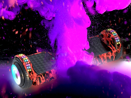 DESKOROLKA ELEKTRYCZNA HOVERBOARD DESKA DUŻE KOŁA ŚWIECĄCE LED BLUETOOTH MUZYKA DLA DZIECI MŁODZIEŻY DOROSŁYCH