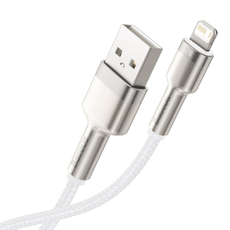 Kabel USB na Lightning Baseus Cafule 2.4A 2m biały
