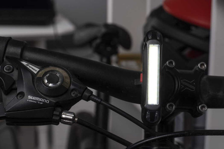 LAMPKA ROWEROWA LED TYŁ PRZÓD 100 LM 6 TRYBÓW ŁADOWANIE USB