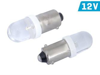 Żarówka VISION H6W BAX9s 12V LED wypukła, biała, 1 szt.