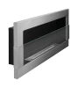 Biokominek wiszący z szybą 900x400 Inox