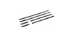 Listwy boczne czarne zestaw 6 sztuk BMW 5 E39 1995-2003