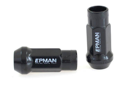 Nakrętki M12x1.25 Stal 48mm EPMAN Black Stożek
